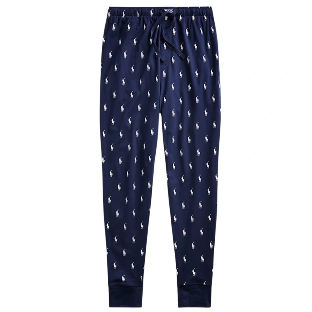 Polo Ralph Lauren Mens Polo Pony Cotton Sleep Jogger Navy Blue Nevis Large